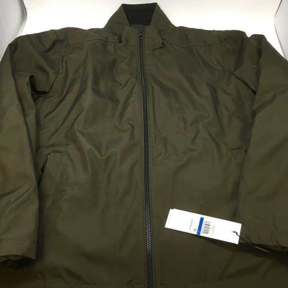 calvin klein men's poly bonded open bottom jacket